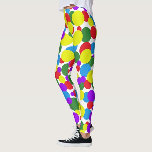 Kleurrijke stippen leggings (Links)