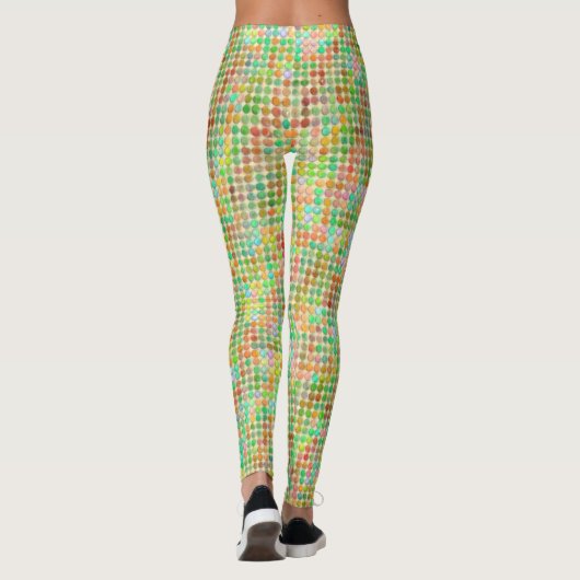 Kleurrijke Stippen Leggings (Achterkant)