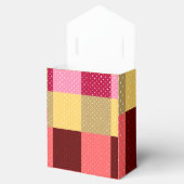 Kleurrijke Stippen Monogram Stijlvol Bedankdoosjes (Geopend)
