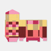 Kleurrijke Stippen Monogram Stijlvol Bedankdoosjes (Uitgevouwen)