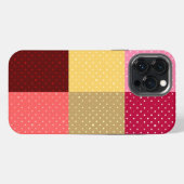 Kleurrijke Stippen Monogram Stijlvol iPhone Hoesje (Achterkant horizontaal)