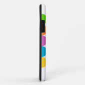 Kleurrijke Stippen Naam 1980s Stijl iPhone Case (Achterkant/rechts)