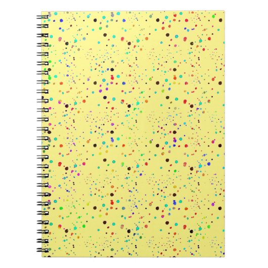Kleurrijke stippen notitieboek (Voorkant)