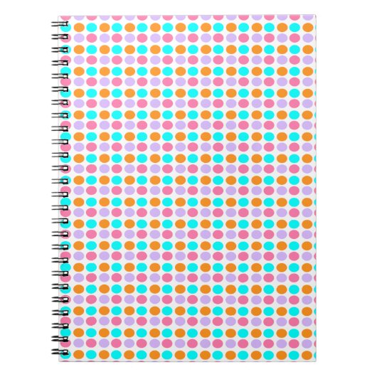 Kleurrijke Stippen Notitieboek (Voorkant)