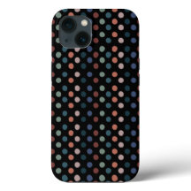 Kleurrijke Stippen op zwarte achtergrond