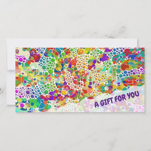 Kleurrijke Stippen Spiralen Hand Schildering 2 (Voorkant)