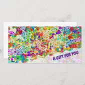 Kleurrijke Stippen Spiralen Hand Schildering 2 (Voorkant / Achterkant)