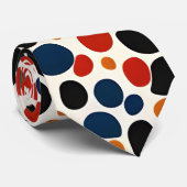 Kleurrijke Stippen Stropdas (Opgerold)