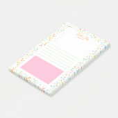 Kleurrijke Stippen Terug Naar School Benodigdheden Post-it® Notes (Schuin)