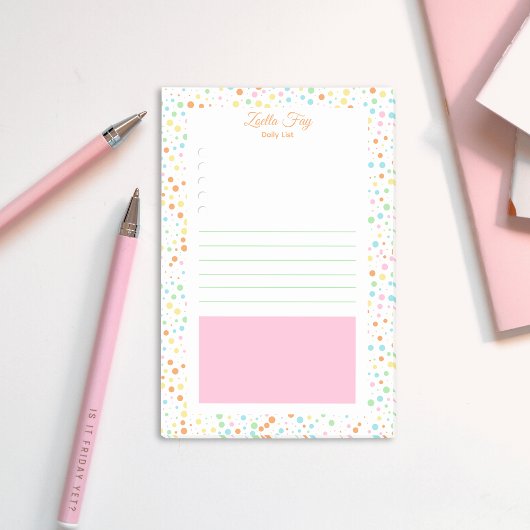 Kleurrijke Stippen Terug naar School Essentials Post-it® Notes