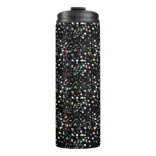 Kleurrijke stippen thermische tumbler thermosbeker