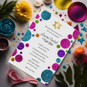 Kleurrijke Stippen van de glitterij op om het even Kaart