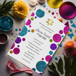 Kleurrijke Stippen van de glitterij op om het even Kaart