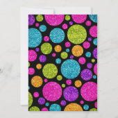 Kleurrijke Stippen van de glitterij op om het even Kaart (Voorkant)