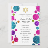 Kleurrijke Stippen van de glitterij op om het even Kaart (Voorkant)