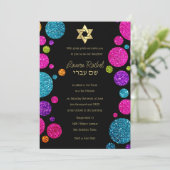 Kleurrijke Stippen van de glitterij op om het even Kaart (Staand voorkant)