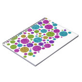 Kleurrijke Stippen van de glitterij op om het even Notitieboek (Linkerzijde)