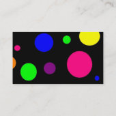 Kleurrijke Stippen Visitekaartje (Achterkant)