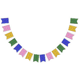 Kleurrijke stippen vlaggetjes