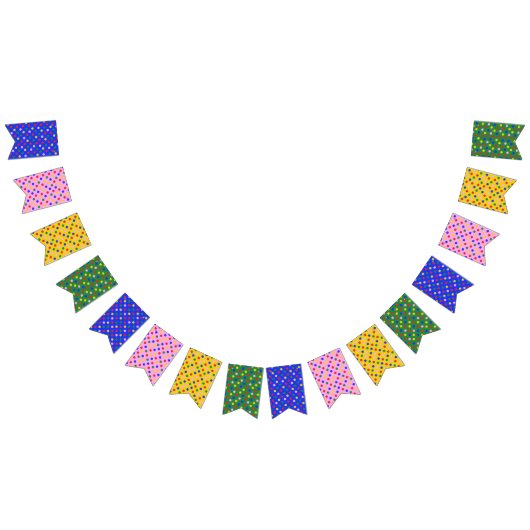 Kleurrijke stippen vlaggetjes (Alle)