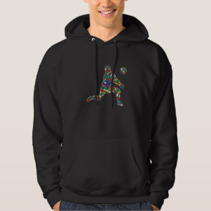 Kleurrijke Stippen Volleybal Internationaal Stippe Hoodie