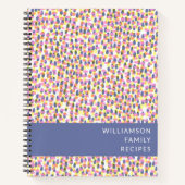 Kleurrijke Stippen voor Abstracte Waterverf - Aang Notitieboek (Voorkant)