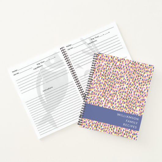 Kleurrijke Stippen voor Abstracte Waterverf - Aang Notitieboek (Binnen)