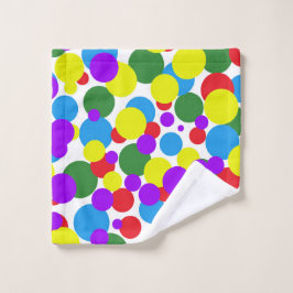 Kleurrijke stippen washandje