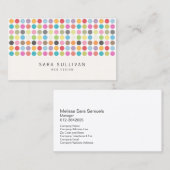 Kleurrijke Stippen Web Design Visitekaartje (Voorkant / Achterkant)