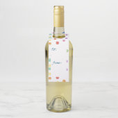Kleurrijke Stippenflessen Hanger Labels (Op fles)