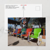 kleurrijke stoelen op route 66 briefkaart (Voorkant / Achterkant)