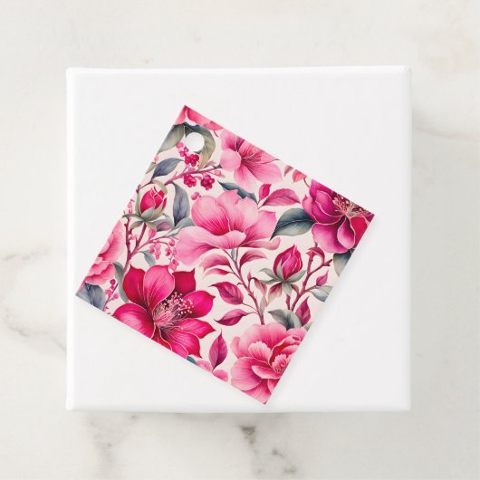 Kleurrijke  Stof Art Gift Labels (In situ)