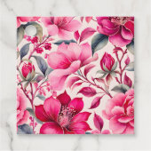 Kleurrijke  Stof Art Gift Labels (Voorkant)