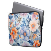 Kleurrijke  Stof Art Laptop Hoesje Laptop Sleeve (Voorkant Links)