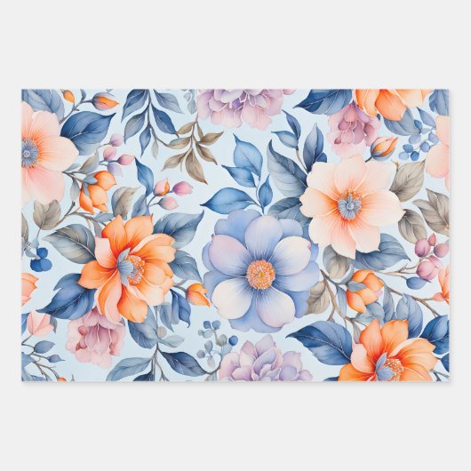 Kleurrijke  Stof Art Wrapping Papiervellen Inpakpapier Vel (Voorkant)