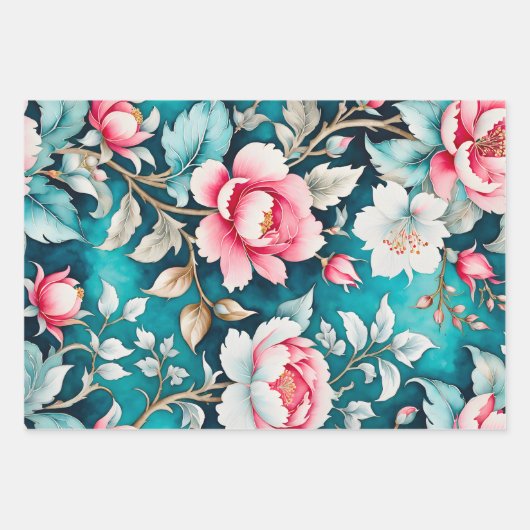 Kleurrijke  Stof Art Wrapping Papiervellen Inpakpapier Vel (Voorkant)