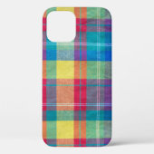 Kleurrijke stof geruite, doek textuur. Case-Mate iPhone case (Achterkant)