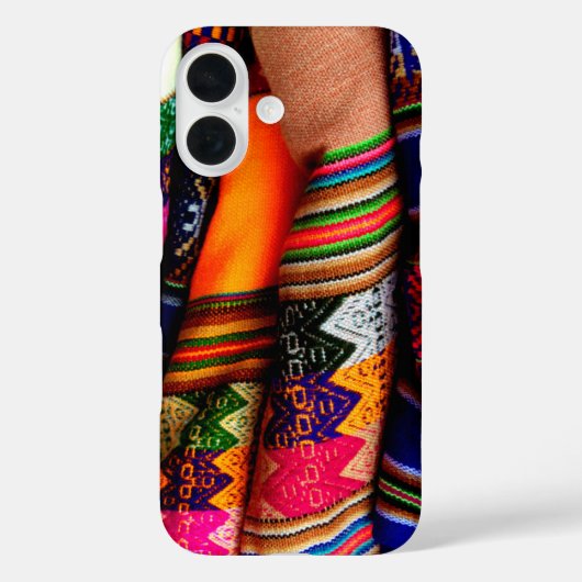 Kleurrijke stof ontwerp iPhone / iPad hoesje (Achterkant)