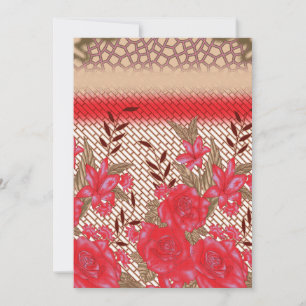 Kleurrijke stof patroon met ingewikkelde bloemen kaart