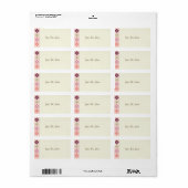 Kleurrijke Stoffen Patroon Etiket (Full Sheet)