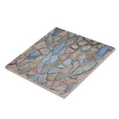 Kleurrijke stone wandtextuur tegeltje (Zijkant)