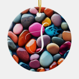 Kleurrijke stonen keramisch ornament