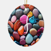 Kleurrijke stonen keramisch ornament (Links)