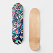 Kleurrijke straat graffiti brede skateboard (Voorkant)