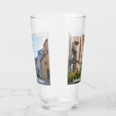 Kleurrijke straat in Rothenburg ob der Tauber Glas (Rechts)