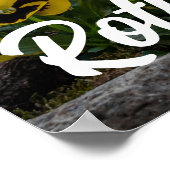 Kleurrijke straat in Rothenburg ob der Tauber Poster (Hoek)