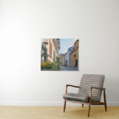 Kleurrijke straat in Rothenburg ob der Tauber Wandkleed (In Situ (horizontaal))
