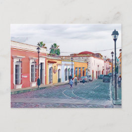 Kleurrijke straat van Oaxaca, Mexico Briefkaart