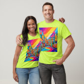Kleurrijke Straat Vibes T-shirt (Unisex)