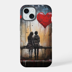 Kleurrijke Straatkunst - Graffiti Hoesje iPhone 15 Case